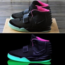 Nike Yeezy 2 черный с зеленым